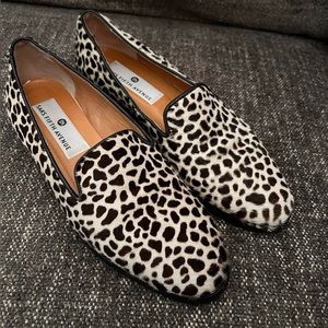 Saks Fifth Avenue Animal Print Loafer Shoes